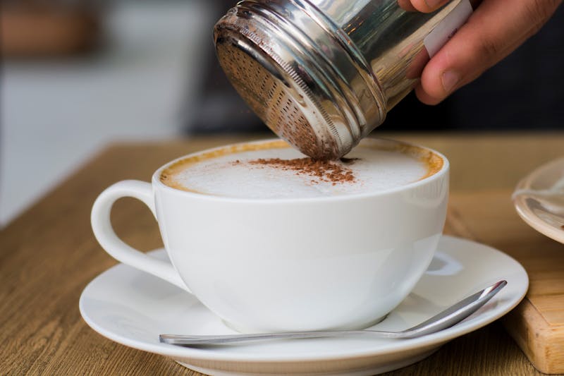 Tiramisu with cocoa dusting and espresso